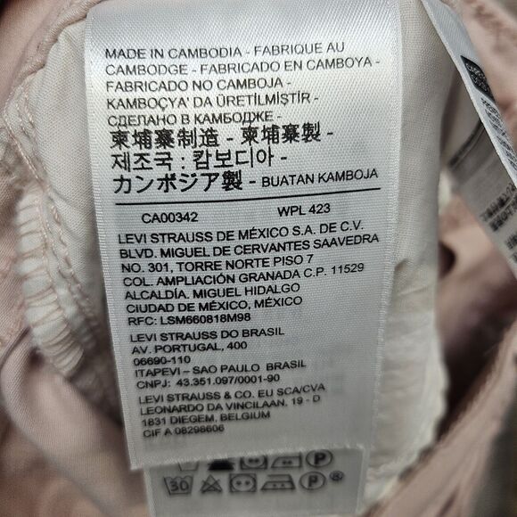 Levis 721 High Rise Skinny Ankle Jean Premium Leather Tag Pink Women Size 27 - Picture 8 of 10